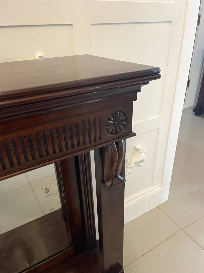 Fine Pair of Antique William IV Quality Mahogany Console Tables - Image 12